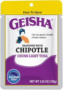 GEISHA POUCHED CHUNK LIGHT TUNA SEASONED WITH CHIPOTLE