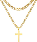 STAINLESS STEEL CROSS NECKLACE