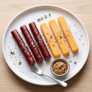 WISCONSIN'S BEST- CHEDDAR CHEESE AND BEEF STICKS (6 STICKS)